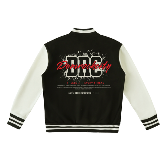 DEMROCKCITY Varsity Jacket – Noir Edition ODMPOD