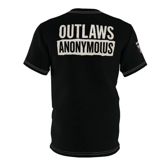 Outlaws Anonymous Tee – No Kings. Only Consequence. Printify