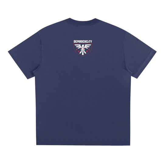 DEMROCKCITY Crown Signature Cooling Tee – Navy Edition