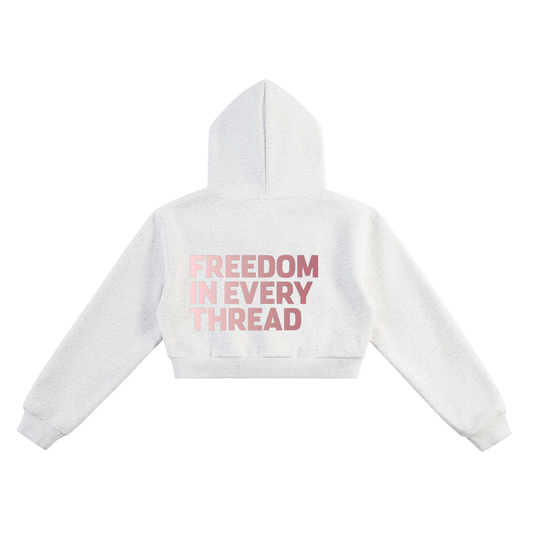 Freedom Crop Hoodie – Rose Edition ODMPOD