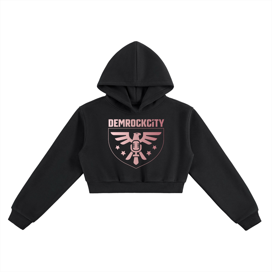 Freedom Crop Hoodie – Black Edition