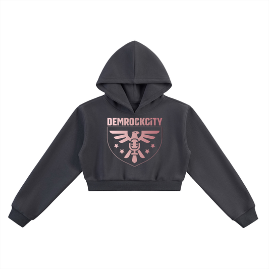 Freedom Crop Hoodie – Charcoal Edition ODMPOD