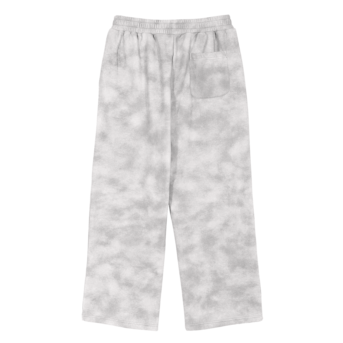 DEMROCKCITY Dirty Washed Wide-Leg Sweatpants – Stone Grey Edition ODMPOD