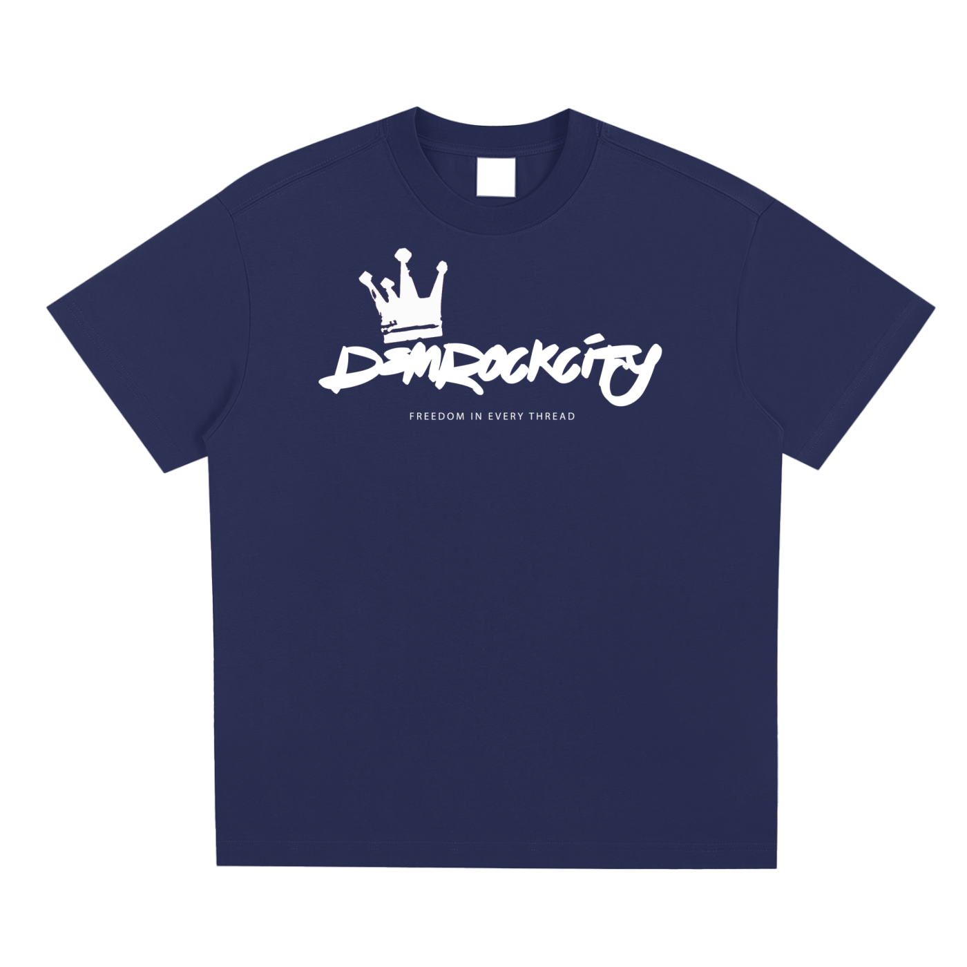 DEMROCKCITY Crown Signature Cooling Tee – Navy Edition