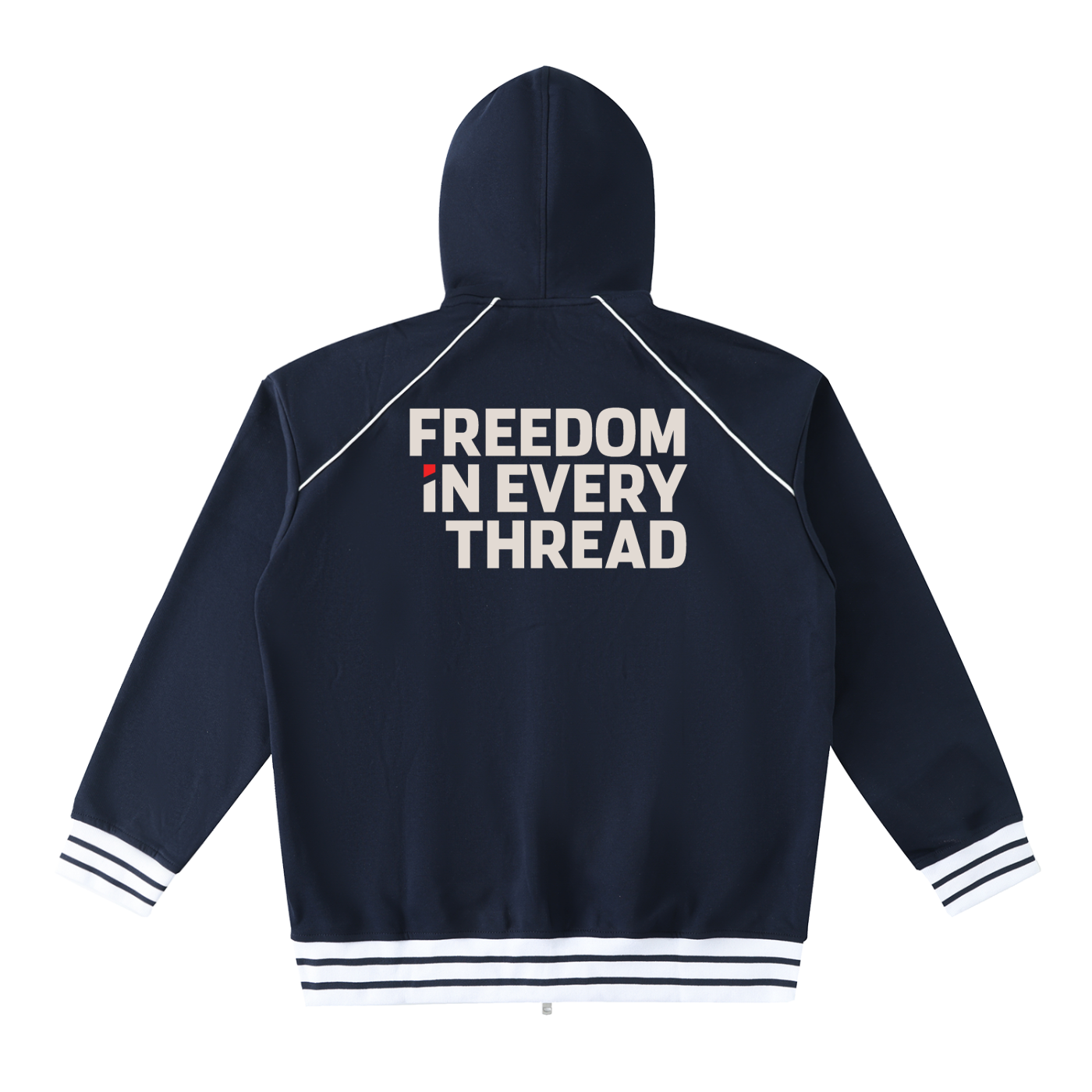 Eagle Crest Varsity Zip Hoodie – Navy Edition ODMPOD
