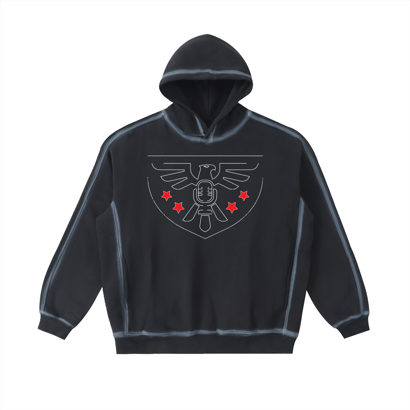 DEMROCKCITY Washed Heavyweight Hoodie – Onyx Edition ODMPOD