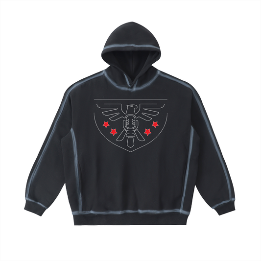 DEMROCKCITY Washed Heavyweight Hoodie – Onyx Edition ODMPOD