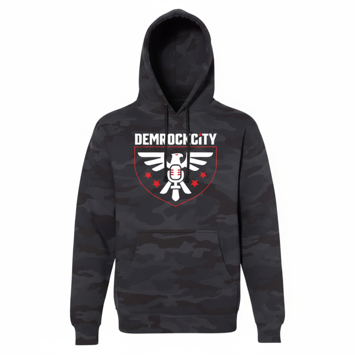 DEMROCKCITY Core Hoodie – Black Camo Edition DEMROCKCITY