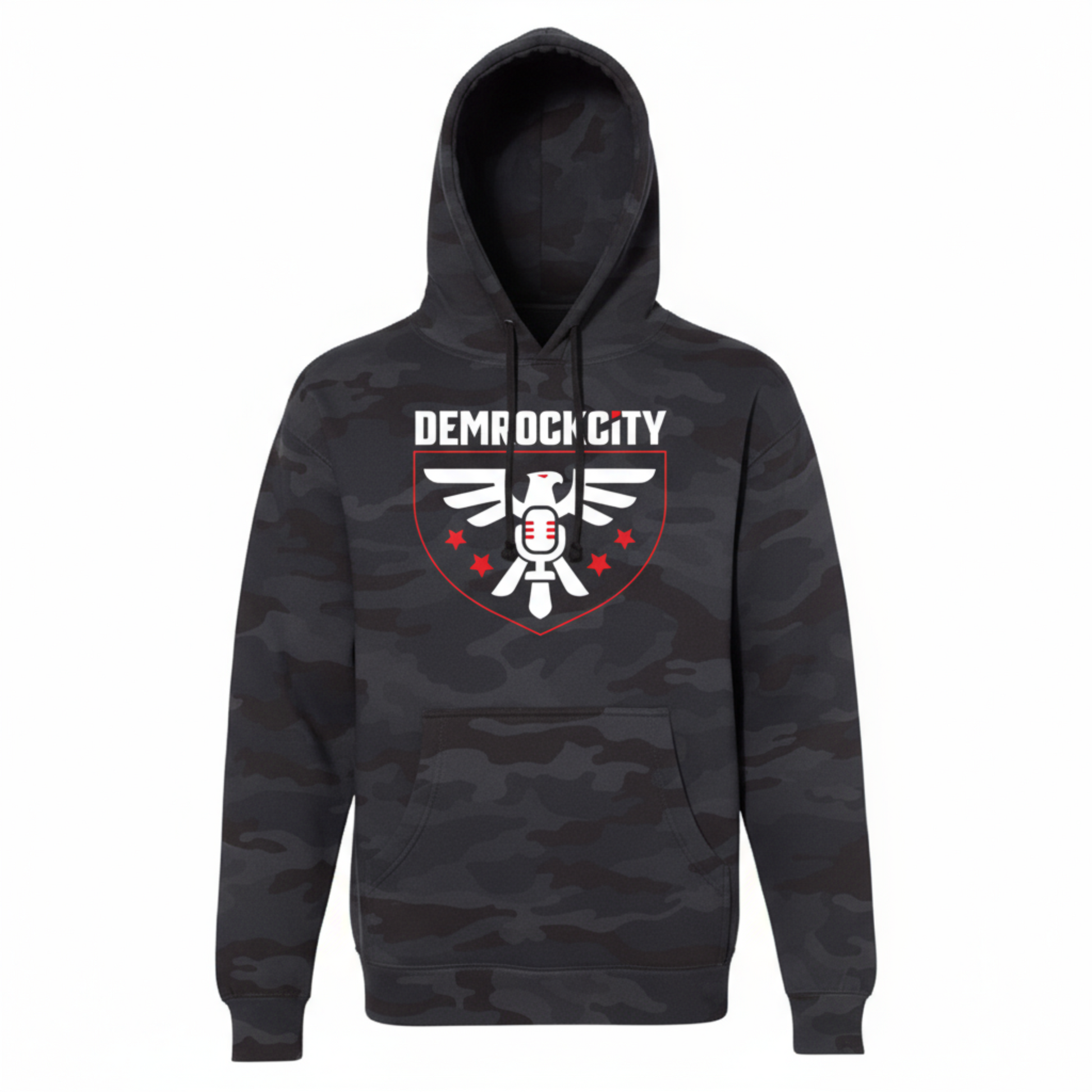 DEMROCKCITY Core Hoodie – Black Camo Edition DEMROCKCITY