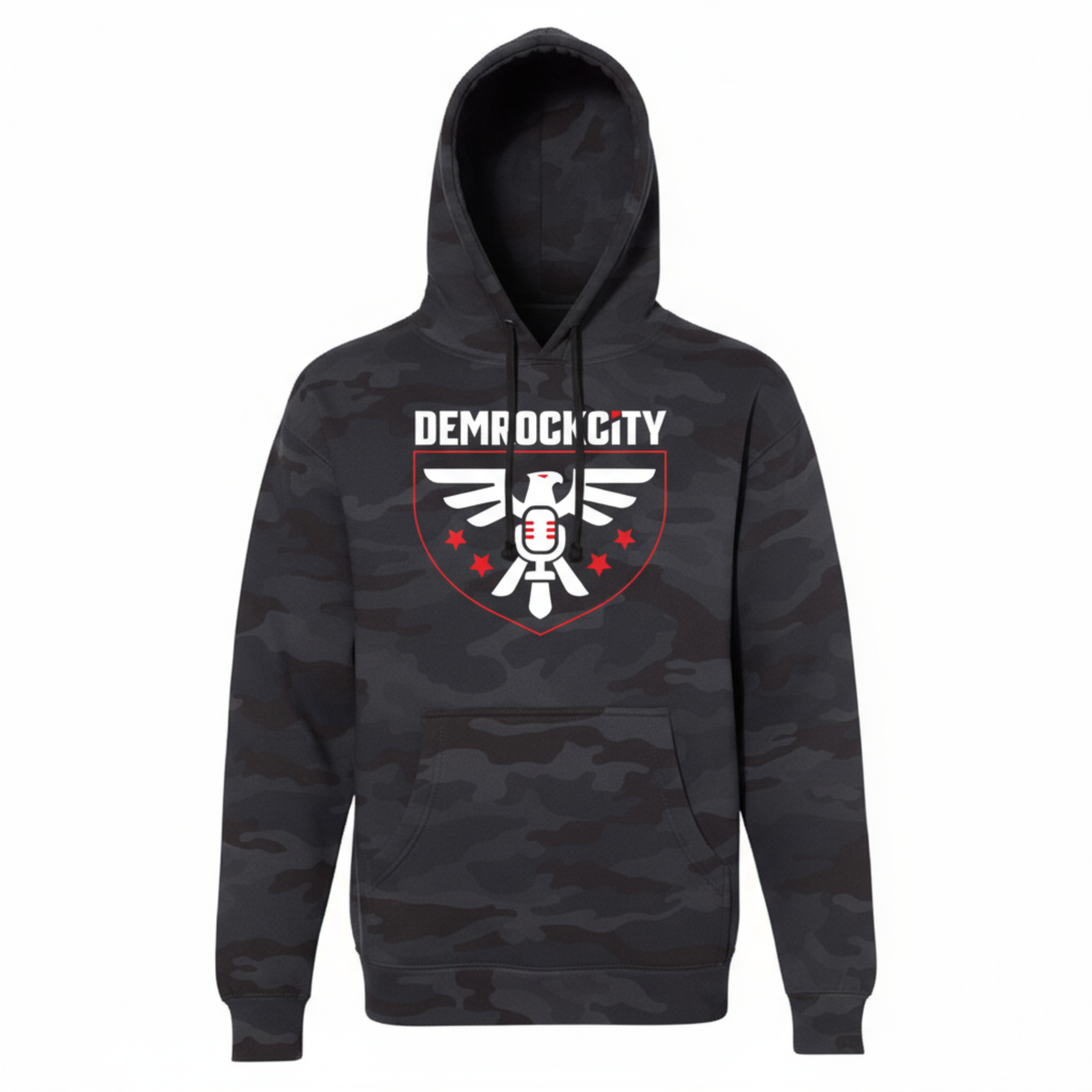 DEMROCKCITY Core Hoodie – Black Camo Edition DEMROCKCITY