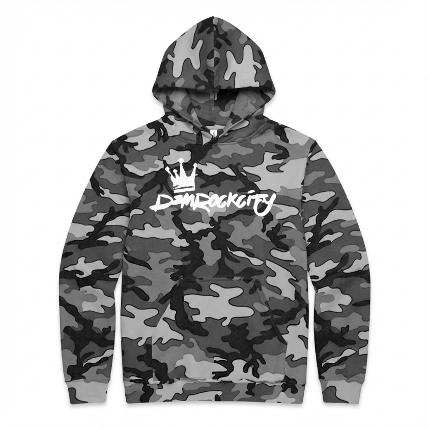 DEMROCKCITY Core Hoodie – Stealth Camo Edition