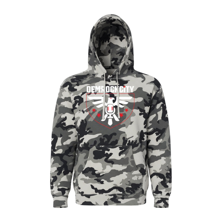 DEMROCKCITY Core Hoodie – Snow Camo Edition