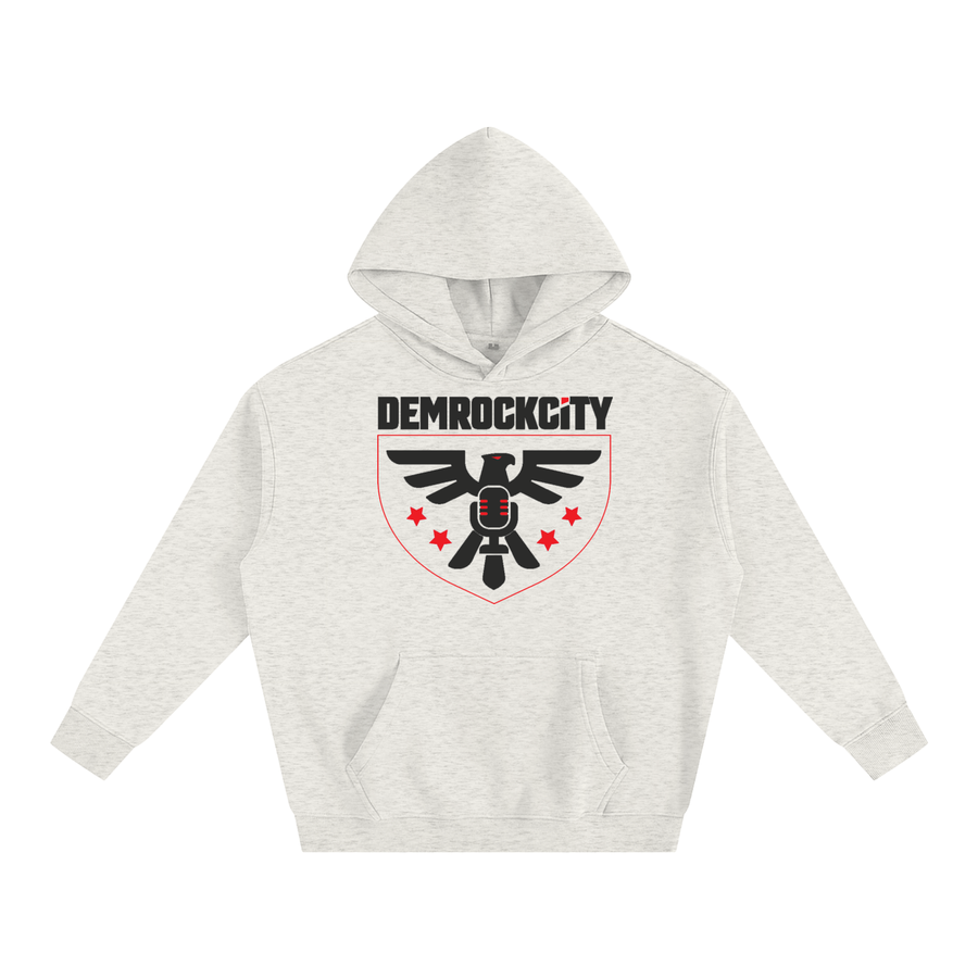 Eagle Crest Oversized Fleece Hoodie – Stone Edition