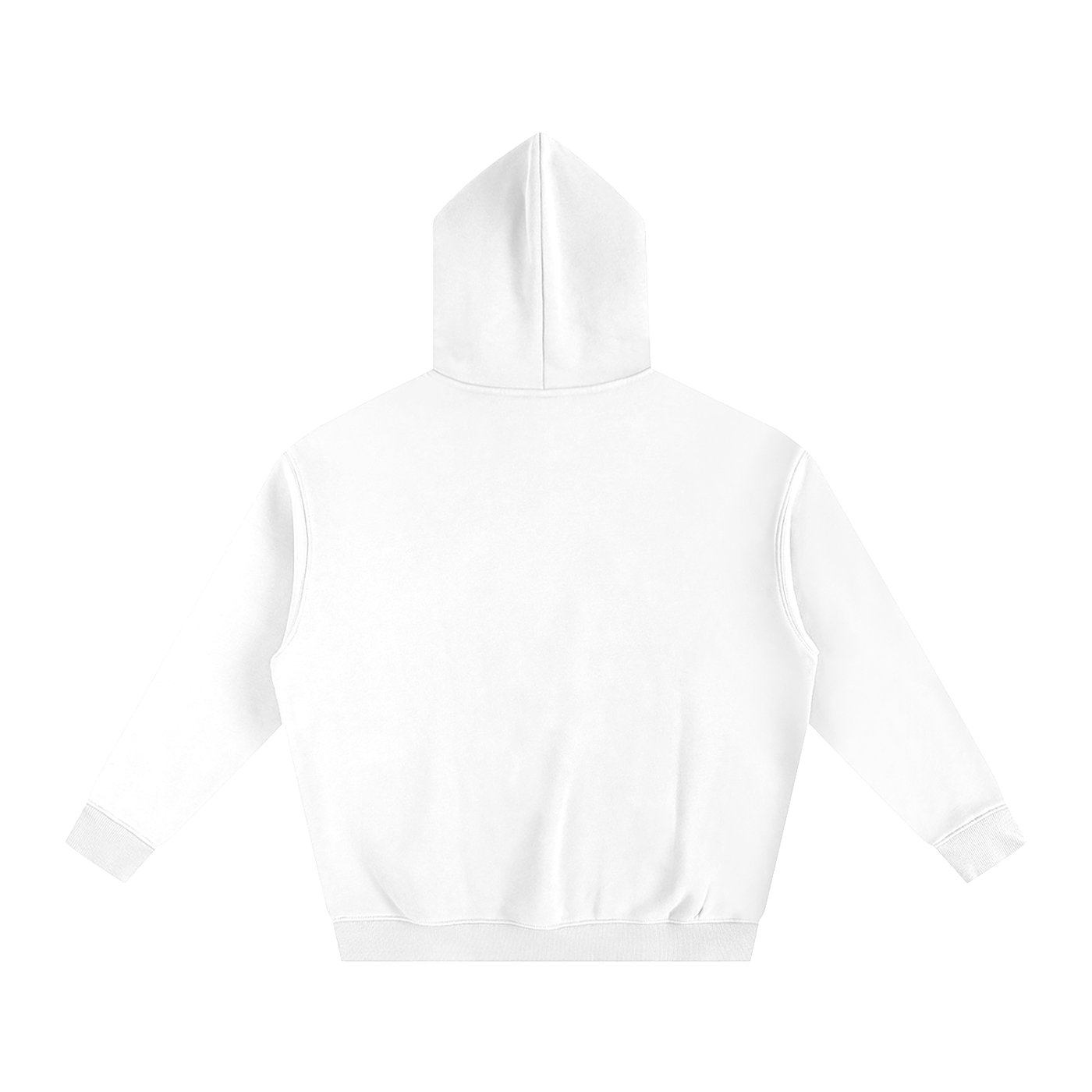 Eagle Crest Oversized Fleece Hoodie – White Edition ODMPOD