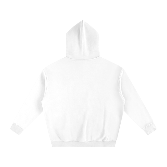 Eagle Crest Oversized Fleece Hoodie – White Edition ODMPOD