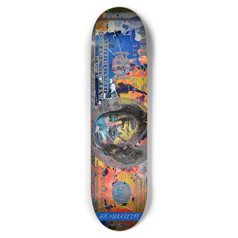 DEMROCKCITY Money Talks Deck (8 1/2 x 32)