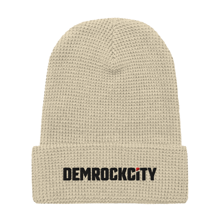 DEMROCKCITY Waffle Knit Beanie – Sand Edition