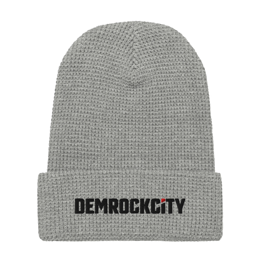 DEMROCKCITY Waffle Knit Beanie – Ash Edition
